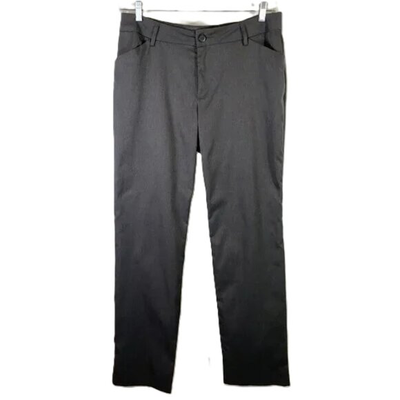 Lee Straight Leg Trouser Pants Wrinkle Resistant Gray Size 12L 33" Inseam - Picture 7 of 16